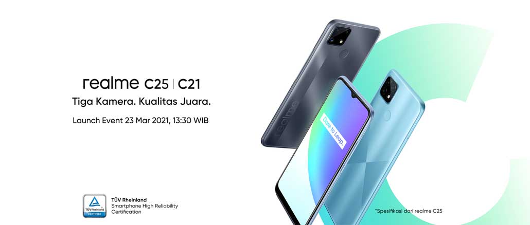 realme C21 dan realme C25