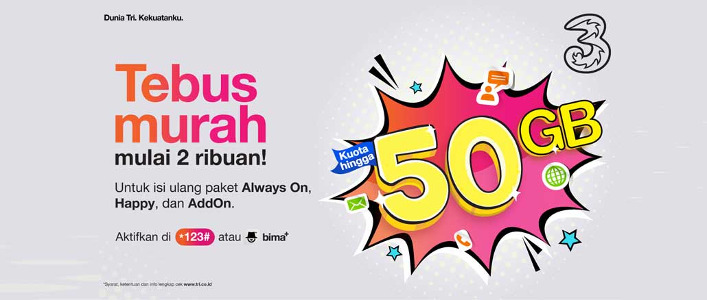 Tebus Murah Kuota 50GB