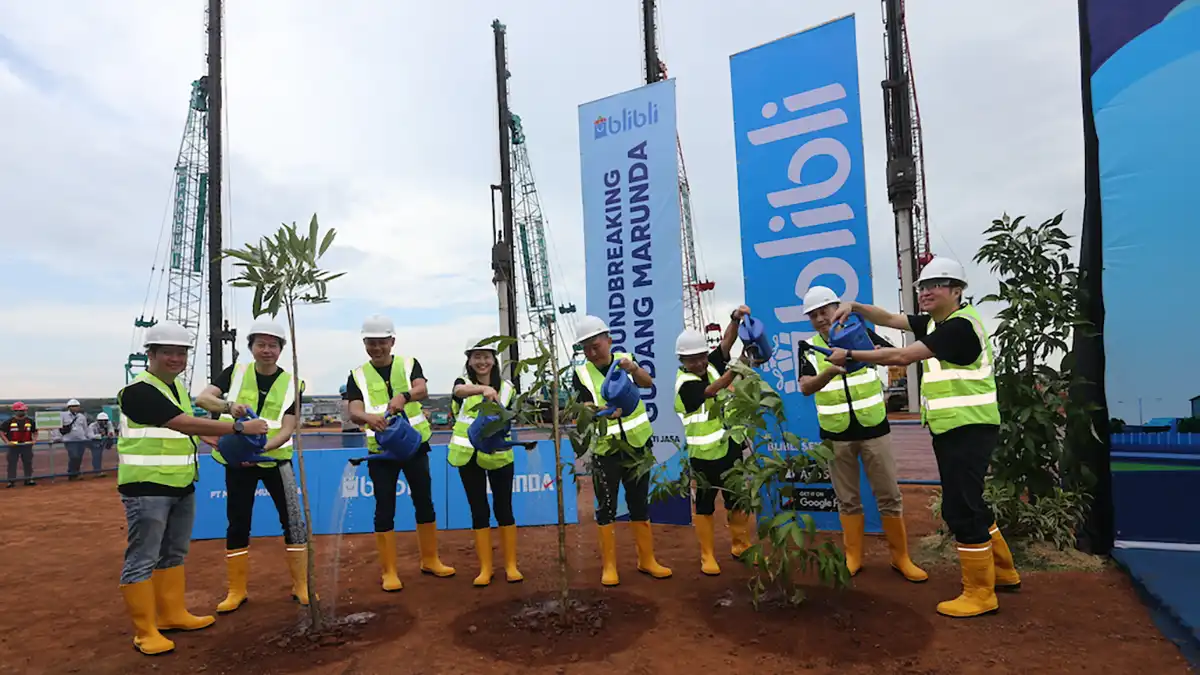 Groundbreaking Gudang Baru Blibli