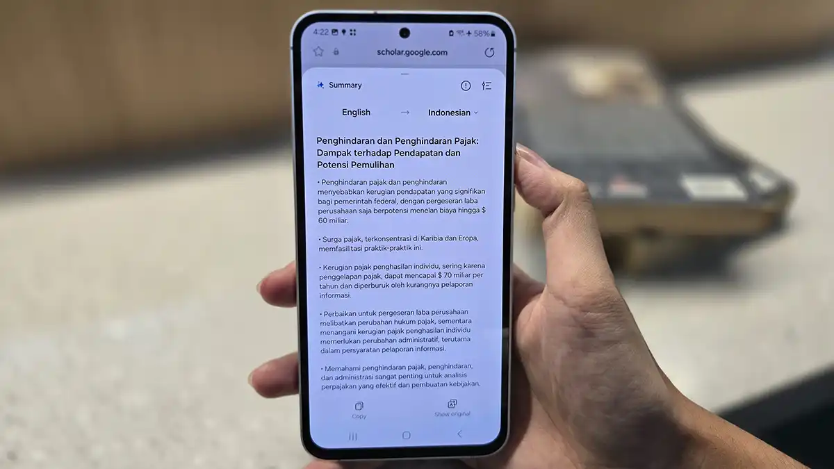 Skripsi Galaxy AI di Samsung Galaxy S23 FE