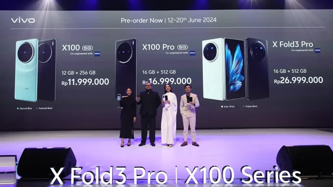 Pre-order vivo X100 X100 Pro X Fold3 Pro Indonesia