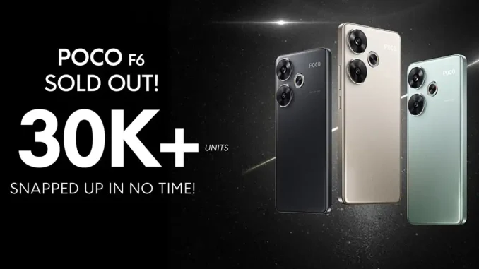 POCO F6 Sold Out